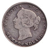 1890 Newfoundland 5 Cents Silver Coin Rare VG