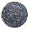 1865 Newfoundland Silver 10 Cents Coin VG