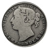 1870 Newfoundland 5 Cents Silver Coin Rare VG