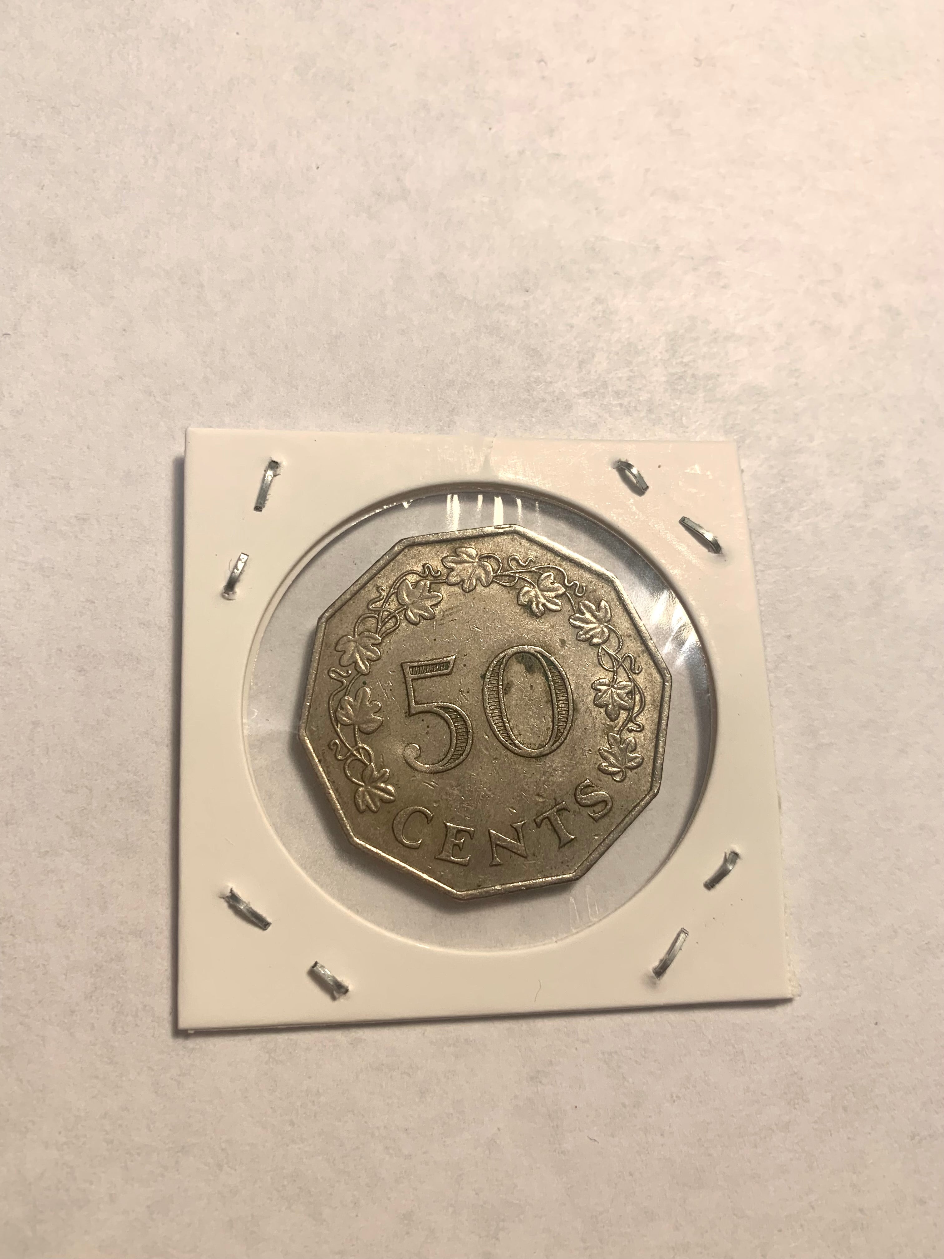 1972 Malte 50 cents TTB