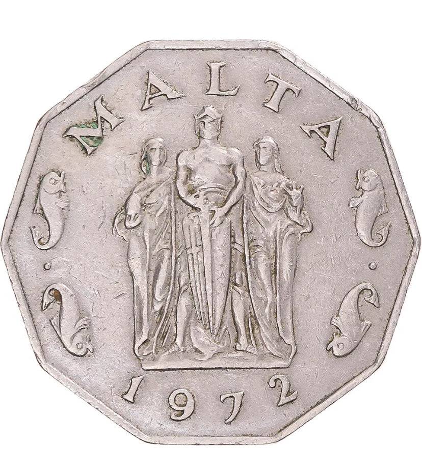1972 Malte 50 cents TTB