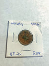 1912 Norway 2 Ore Foreign Coin rare VF