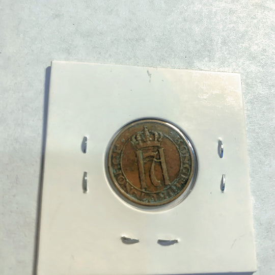 1912 Norway 2 Ore Foreign Coin rare VF