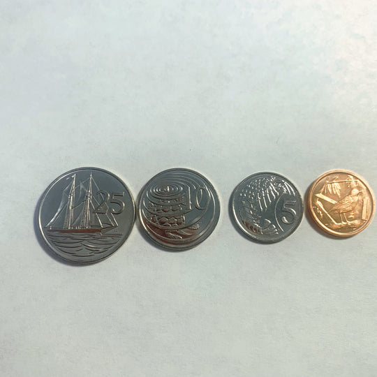 2008 CAYMAN ISLANDS 1-25 Cents  4 pc Coin set BU