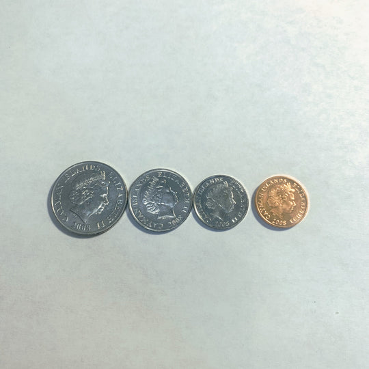 2008 CAYMAN ISLANDS 1-25 Cents  4 pc Coin set BU