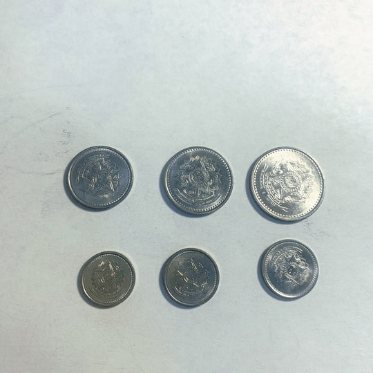 Brazil 6 coins Set  complete collection set UNC Rare