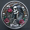 Lucky Coin -Eternal Beauty Gift Coin Colored in Protective Plastic Capsule Silver plated