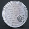 Lucky Coin -Eternal Beauty Gift Coin Colored in Protective Plastic Capsule Silver plated