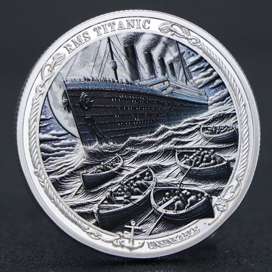 Lucky Coin The Last Voyage  Gift Coin Colored in Protective Plastic Capsule Silver plated