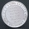 Lucky Coin The Silent Bloom  Gift Coin Colored in Protective Plastic Capsule Silver plated