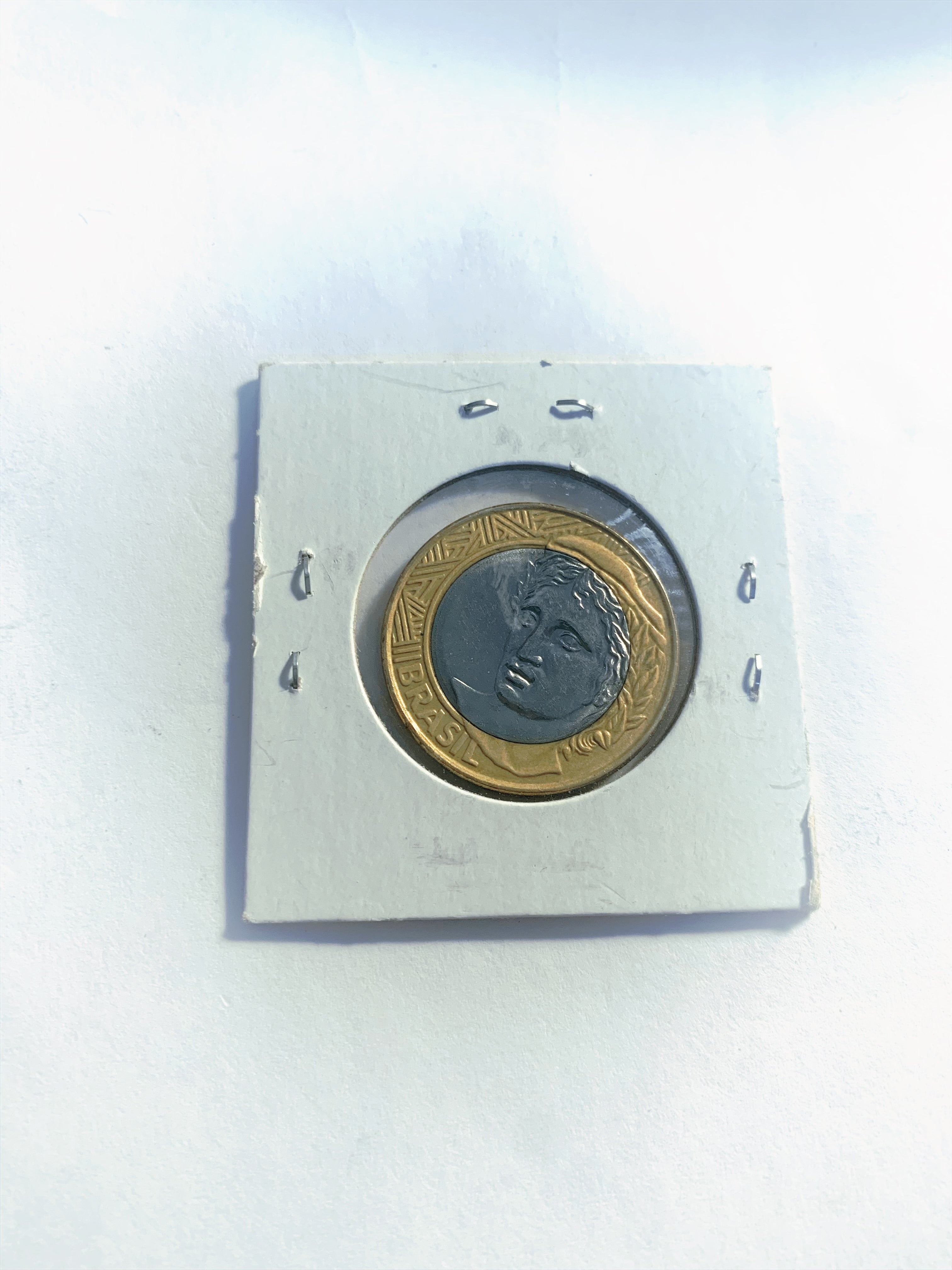 2007 Brazil 1 Real Bimetallic Coin BU