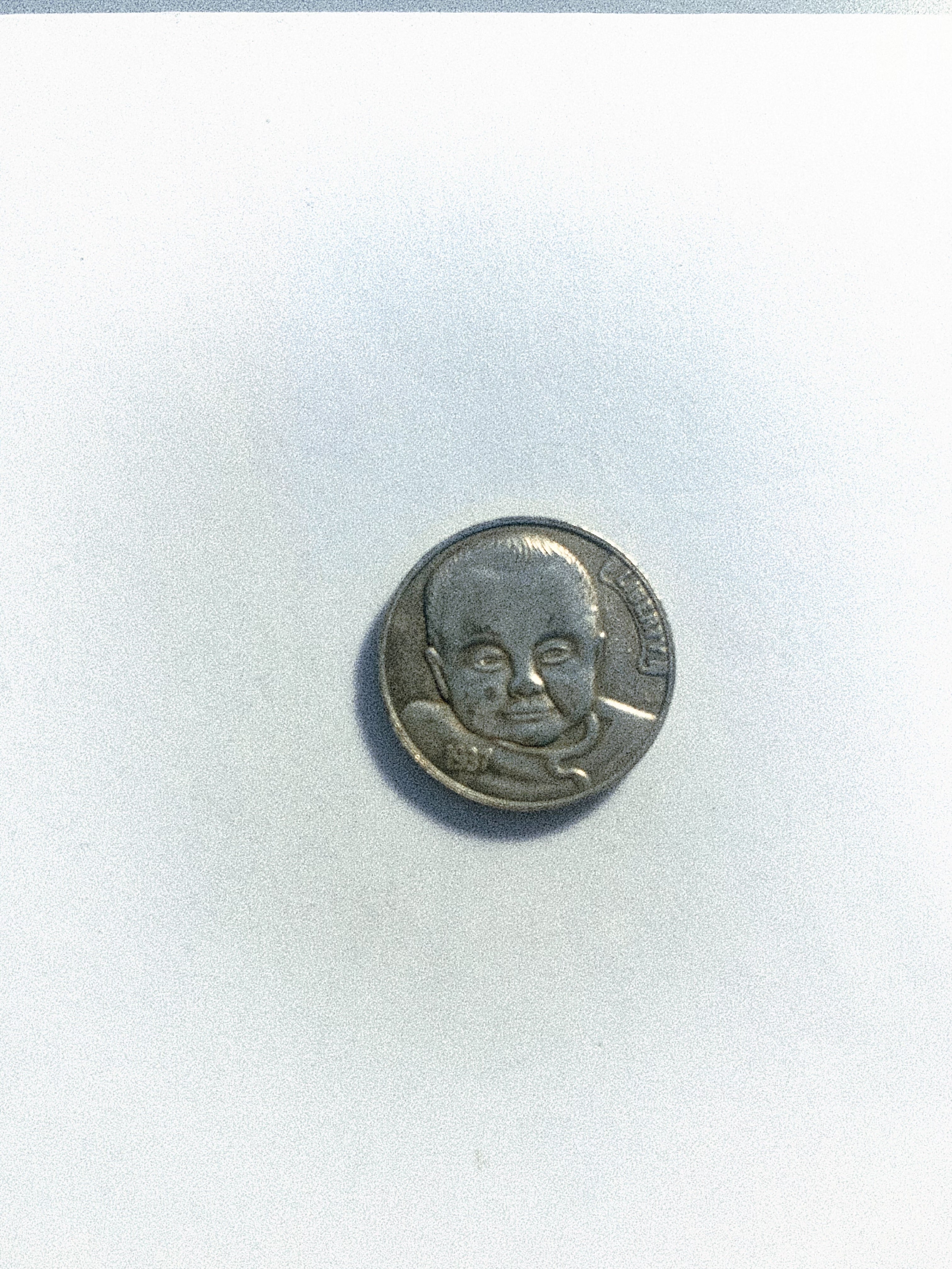 Lucky  & Gift Copper Coin “ Cute Baby“  23mm Coin