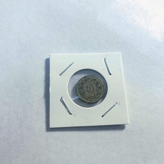 1913B Switzerland 10 Rappen Coin  - Rare Coin VF
