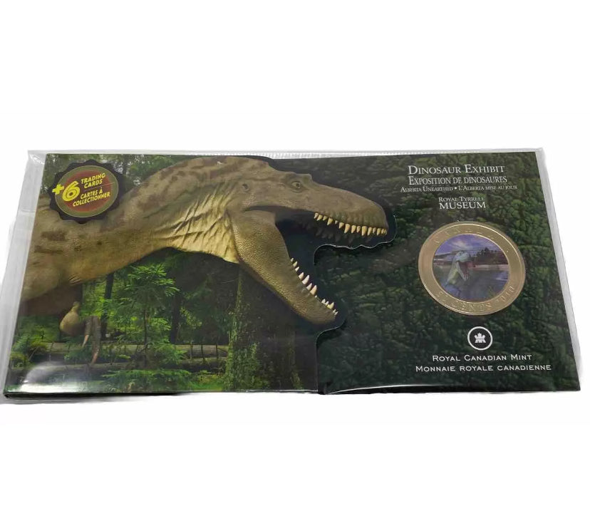 2010 Canada  Lenticular 50 Cent - Royal Tyrrell Dinosaur Museum 6 Trading Cards