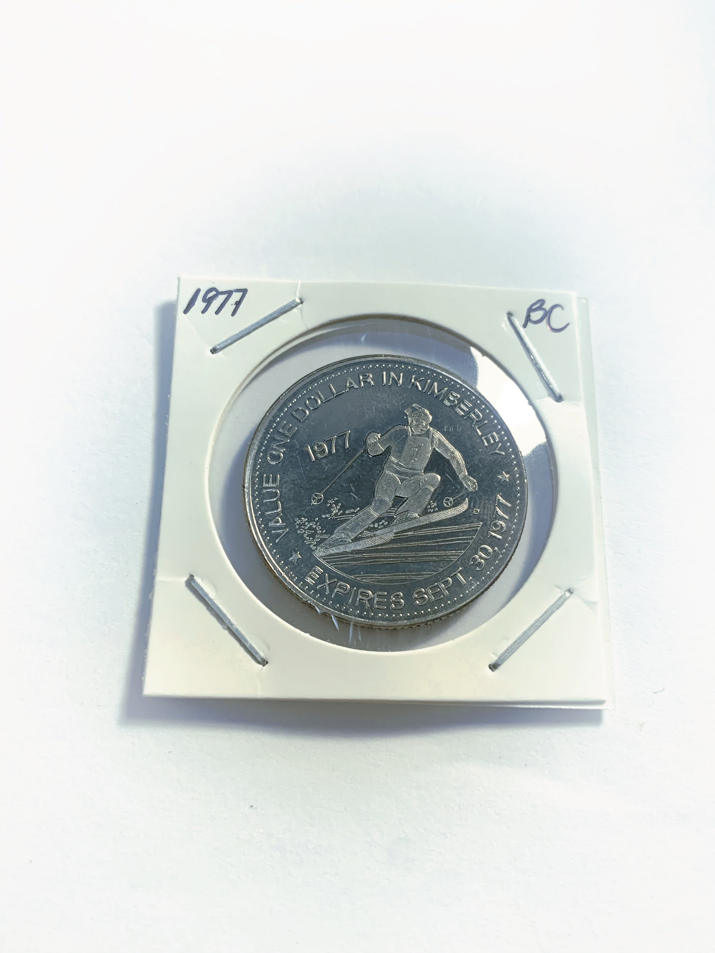 1981 Kamloops BC 1 Trade Dollar – Heritage Years, The Ranchers – UNC