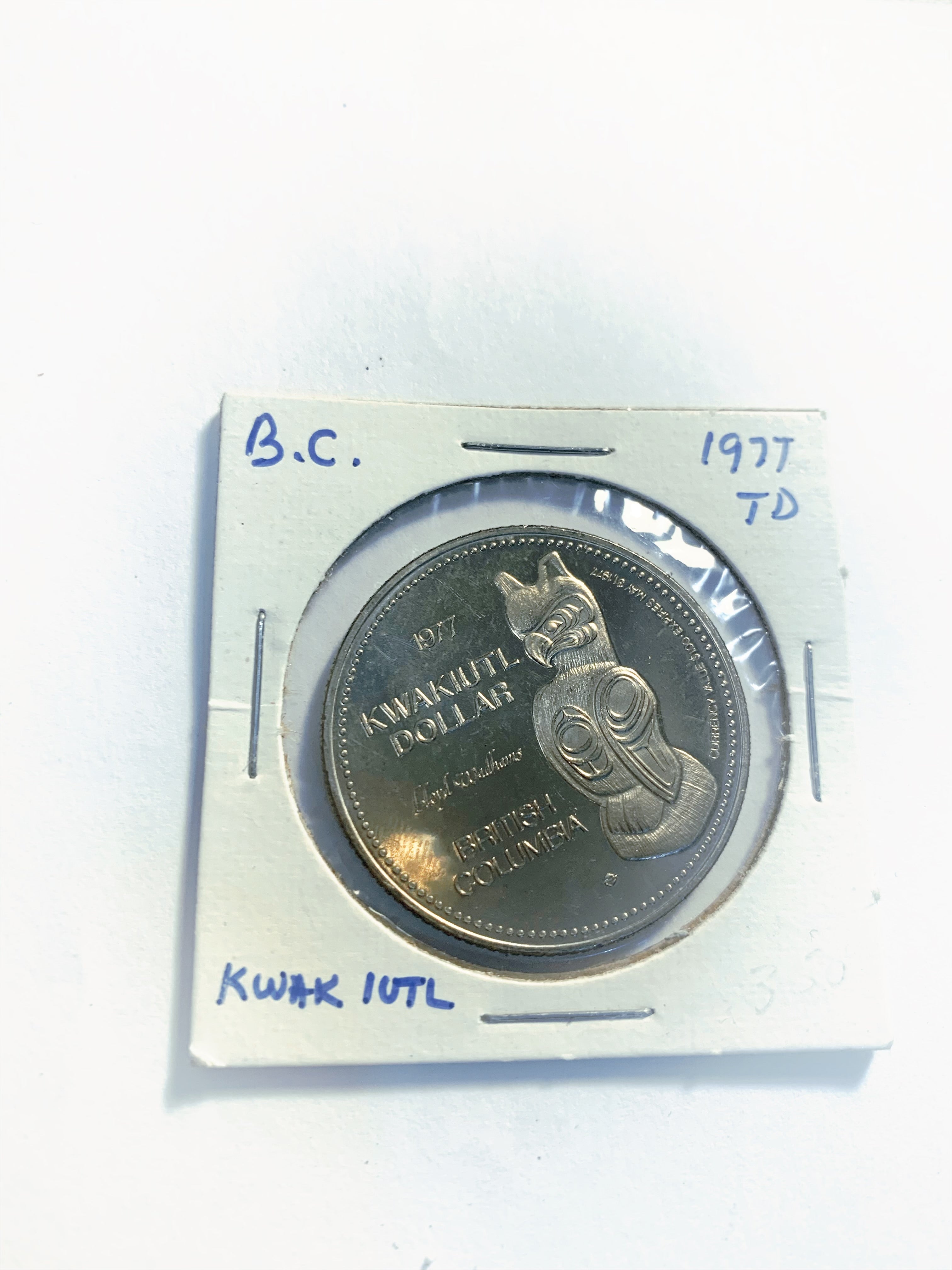 1977 Mungo Martin British Columbia Kwakiutl Dollar