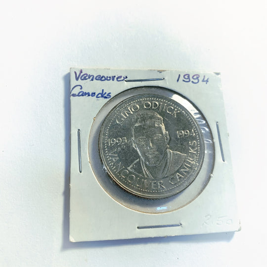 1981 Kamloops BC 1 Trade Dollar - Années du patrimoine, The Ranchers - UNC