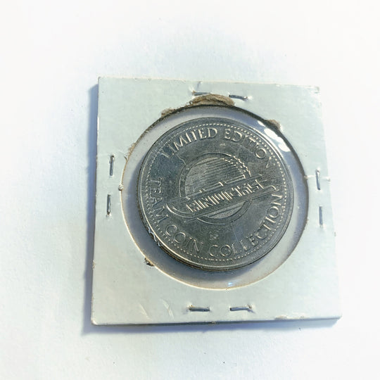 1981 Kamloops BC 1 Trade Dollar - Années du patrimoine, The Ranchers - UNC