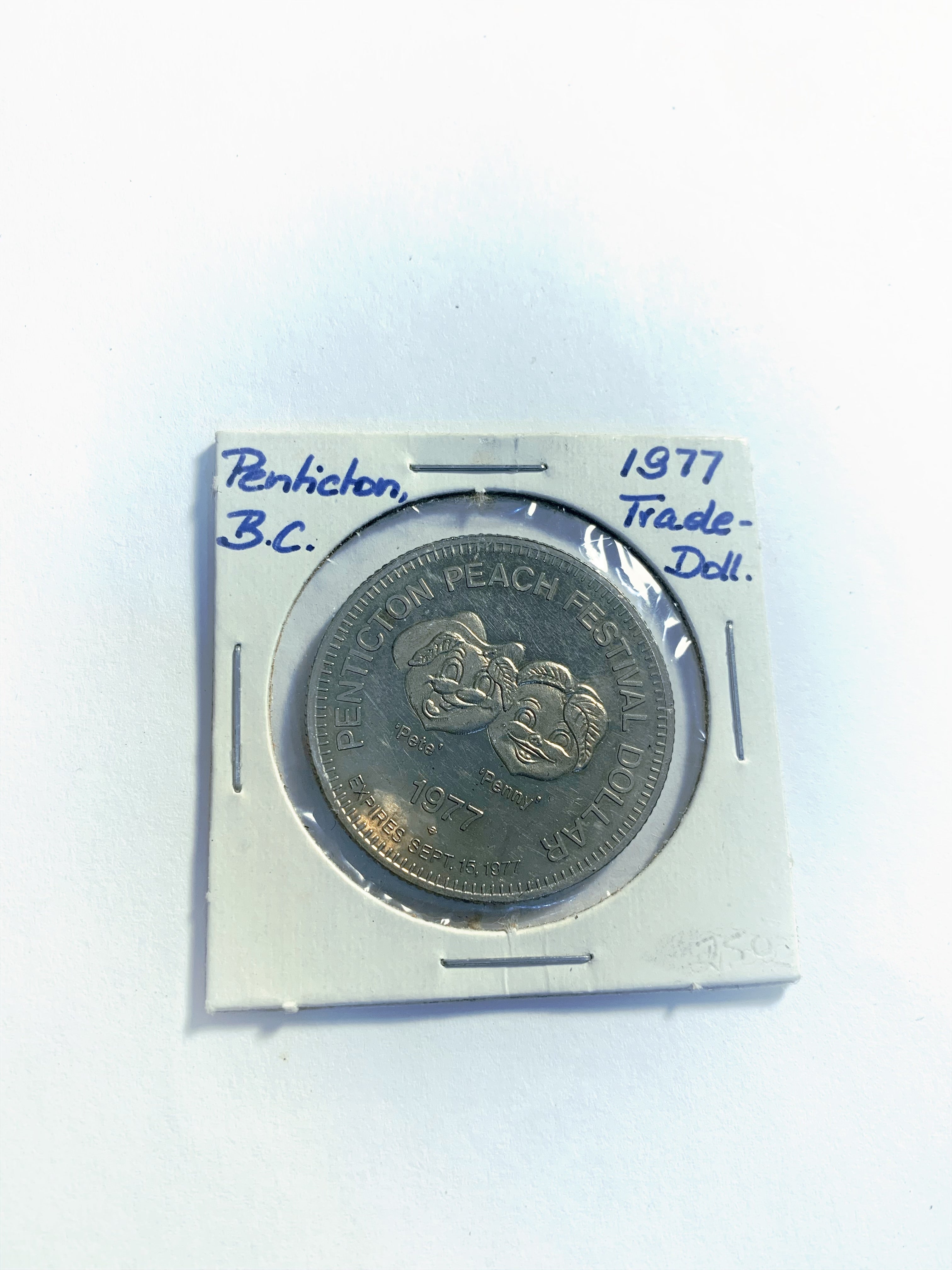 1981 Kamloops BC 1 Trade Dollar – Heritage Years, The Ranchers – UNC