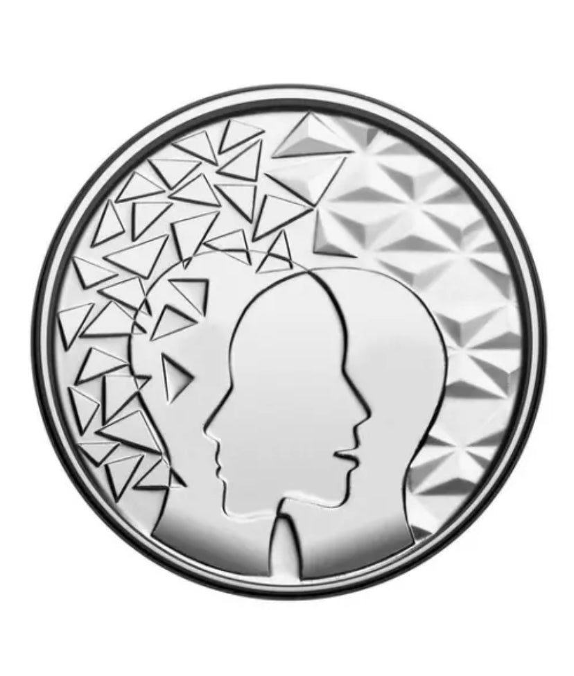 2022 Canada Pandemic Effect Mental Health Medal and Magnet Coin Mint Set. UNC