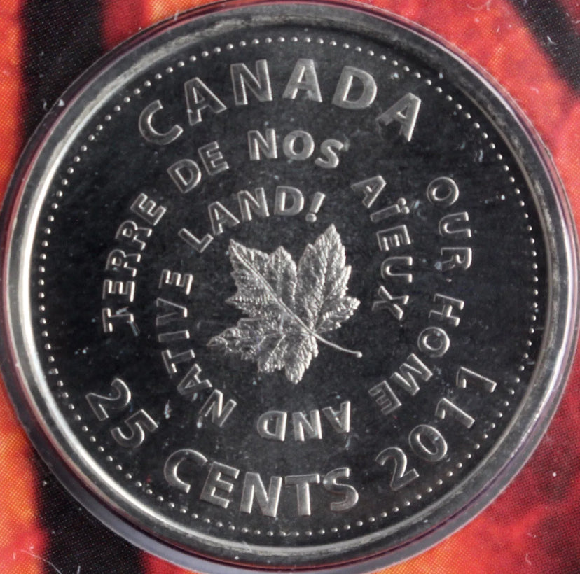 2011 CANADA - HOME & NATIVE LAND 7-COIN SET with RARE 25¢ QUARTER - Sealed