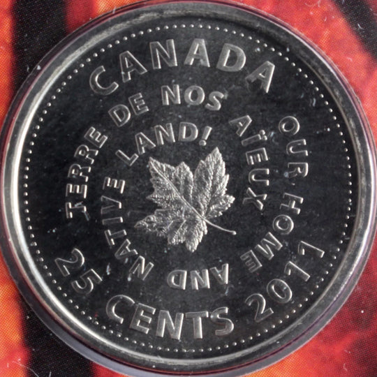 2011 CANADA - HOME & NATIVE LAND 7-COIN SET with RARE 25¢ QUARTER - Sealed
