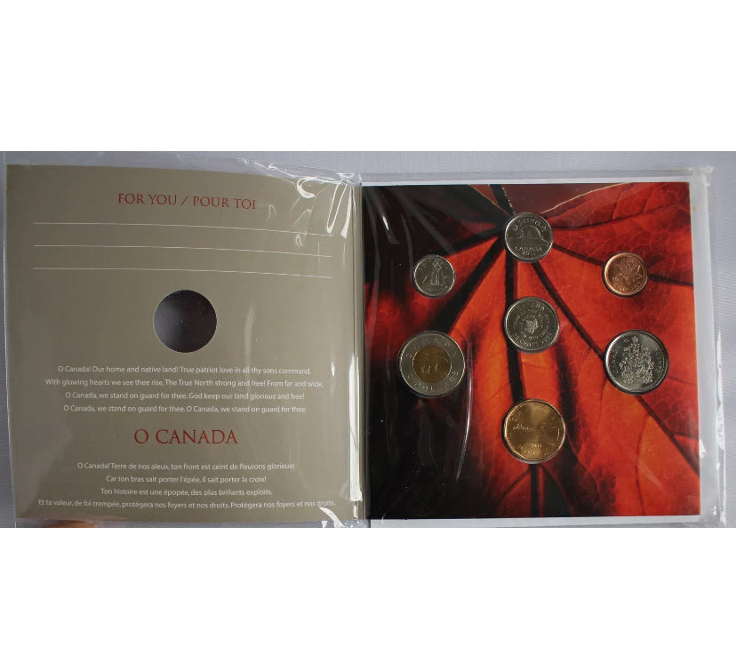 2011 CANADA - HOME & NATIVE LAND 7-COIN SET with RARE 25¢ QUARTER - Sealed
