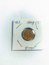 1963 Hanging 3 Uncirculated Canada One Cent  Penny