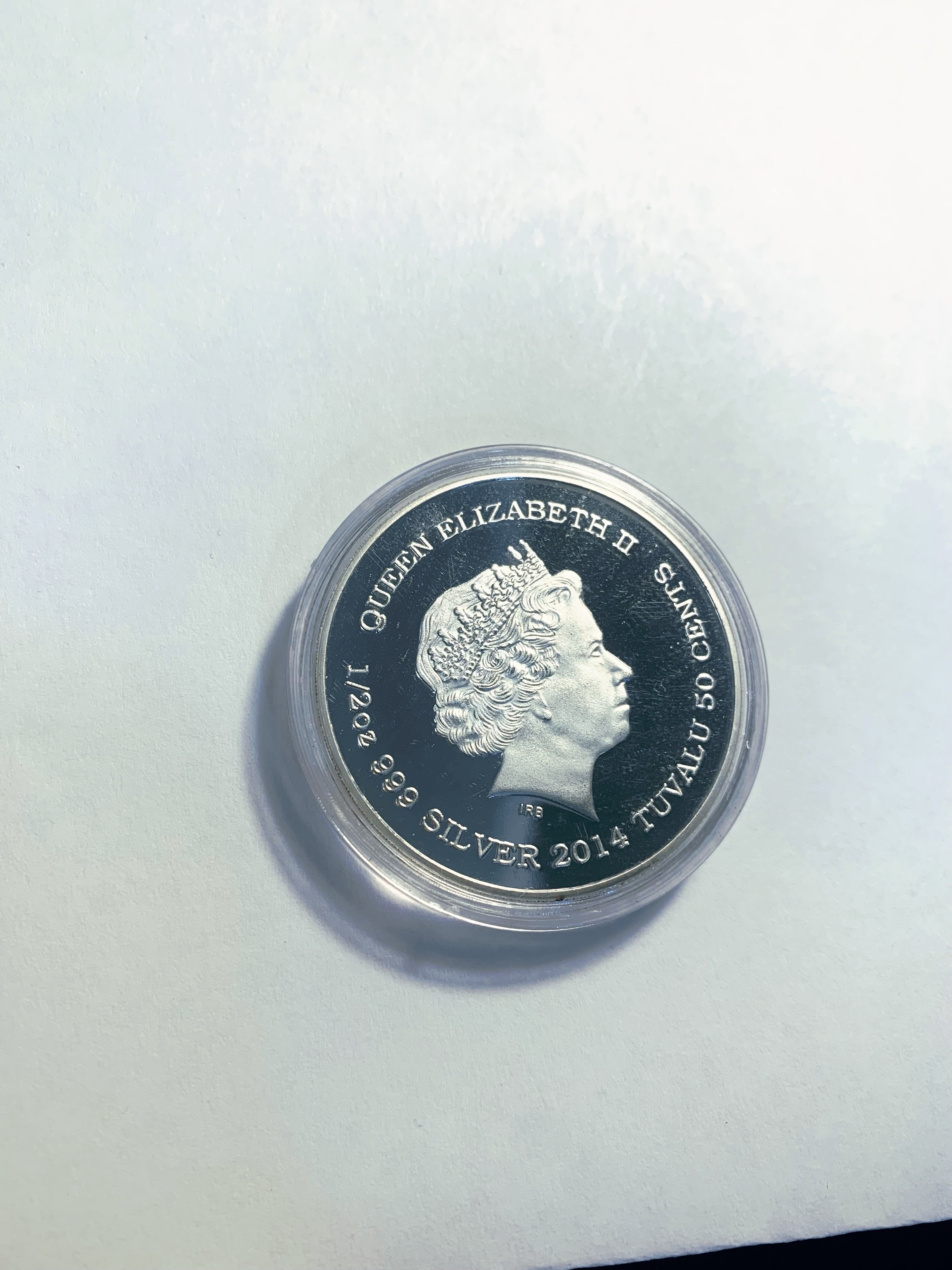 Lucky Coin - Lion and baby Coin Colored Engraved