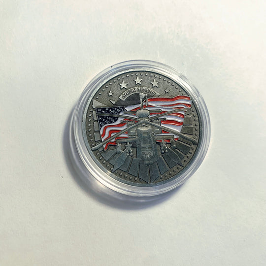 Lucky Coin - “Apache  “Craft Gift Coin Colored Engraved