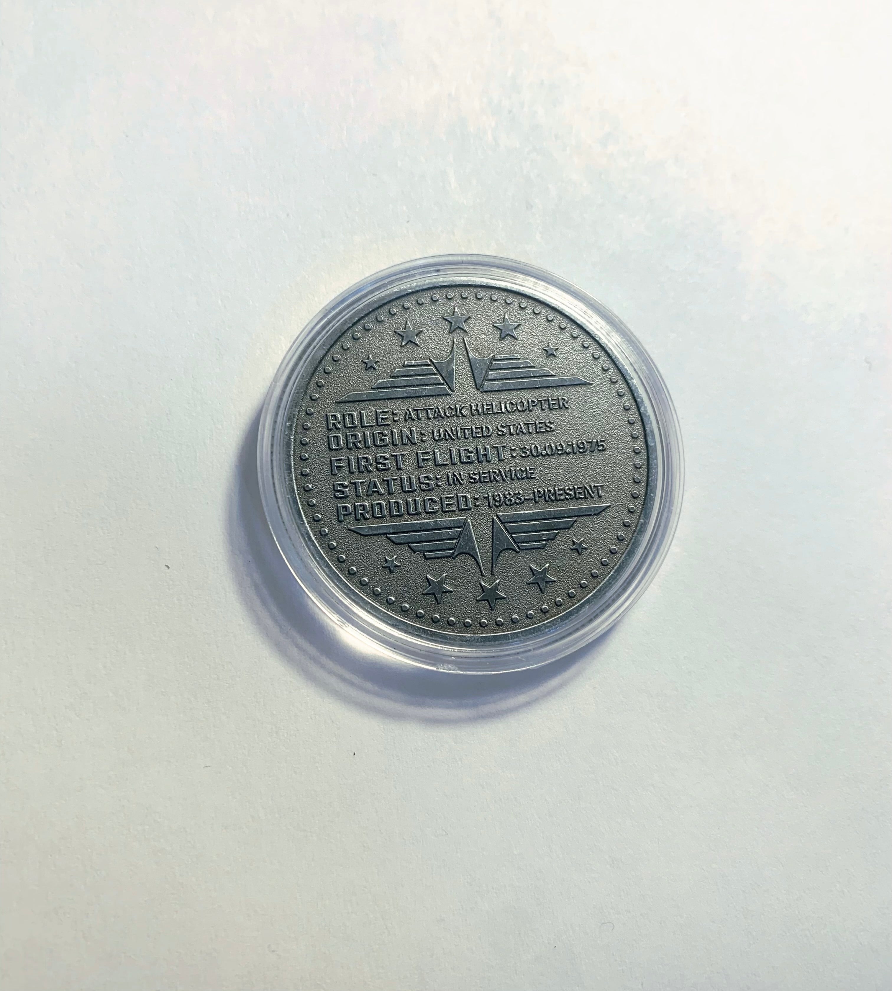 Lucky Coin - “Apache  “Craft Gift Coin Colored Engraved