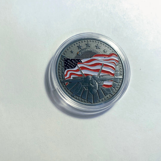Lucky Coin - “ F-22  “Craft Gift Coin Colored Engraved