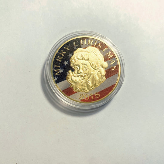 Lucky Coin - Snowman Craft Gift Coin in Protective Plastic Capsule