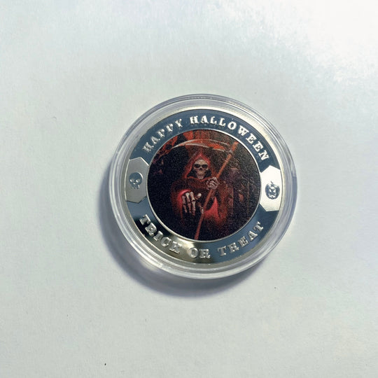 Lucky Coin - Halloween Craft Gift Coin in Protective Plastic Capsule