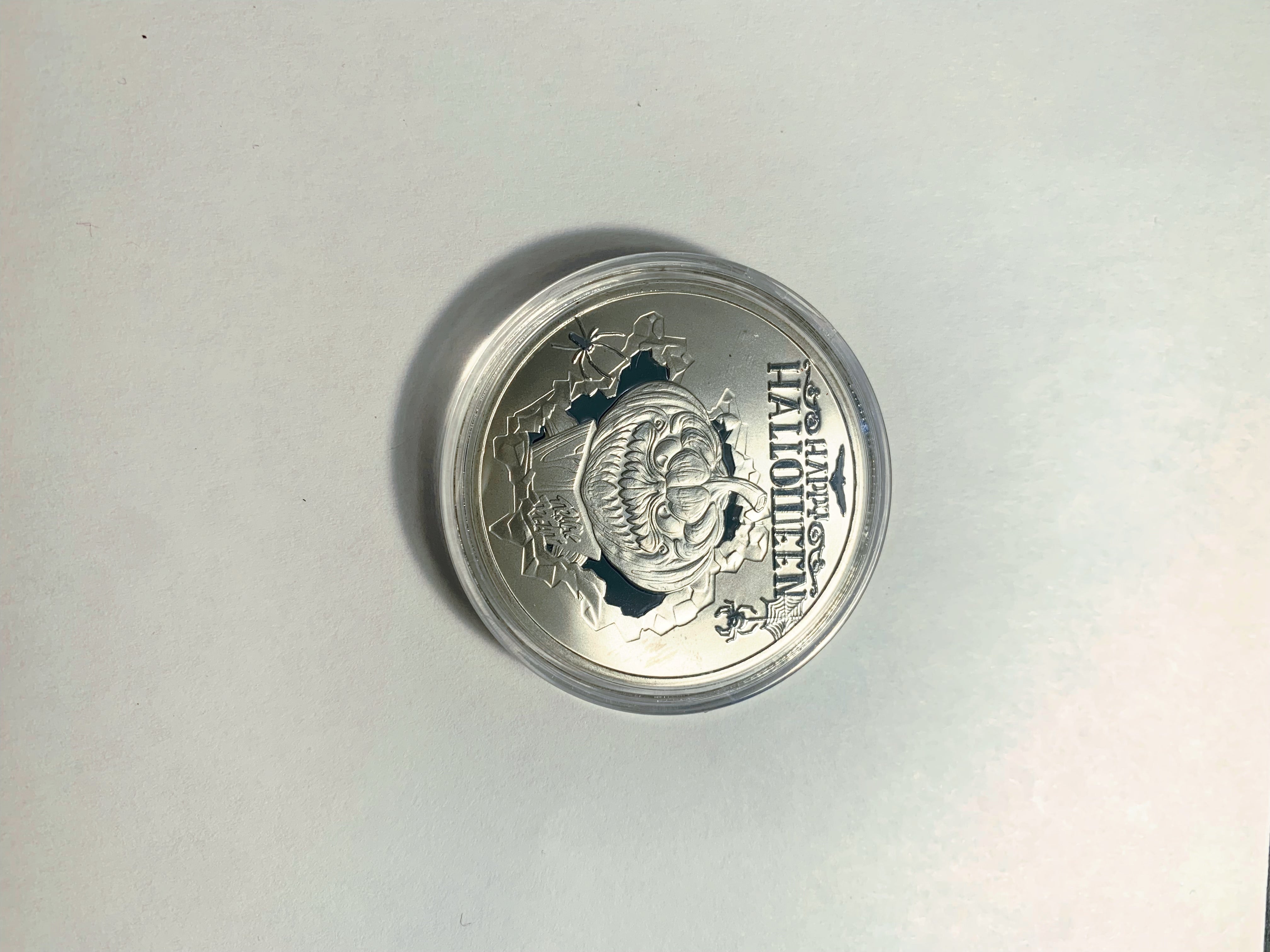 Lucky Coin - Halloween Craft Gift Coin in Protective Plastic Capsule