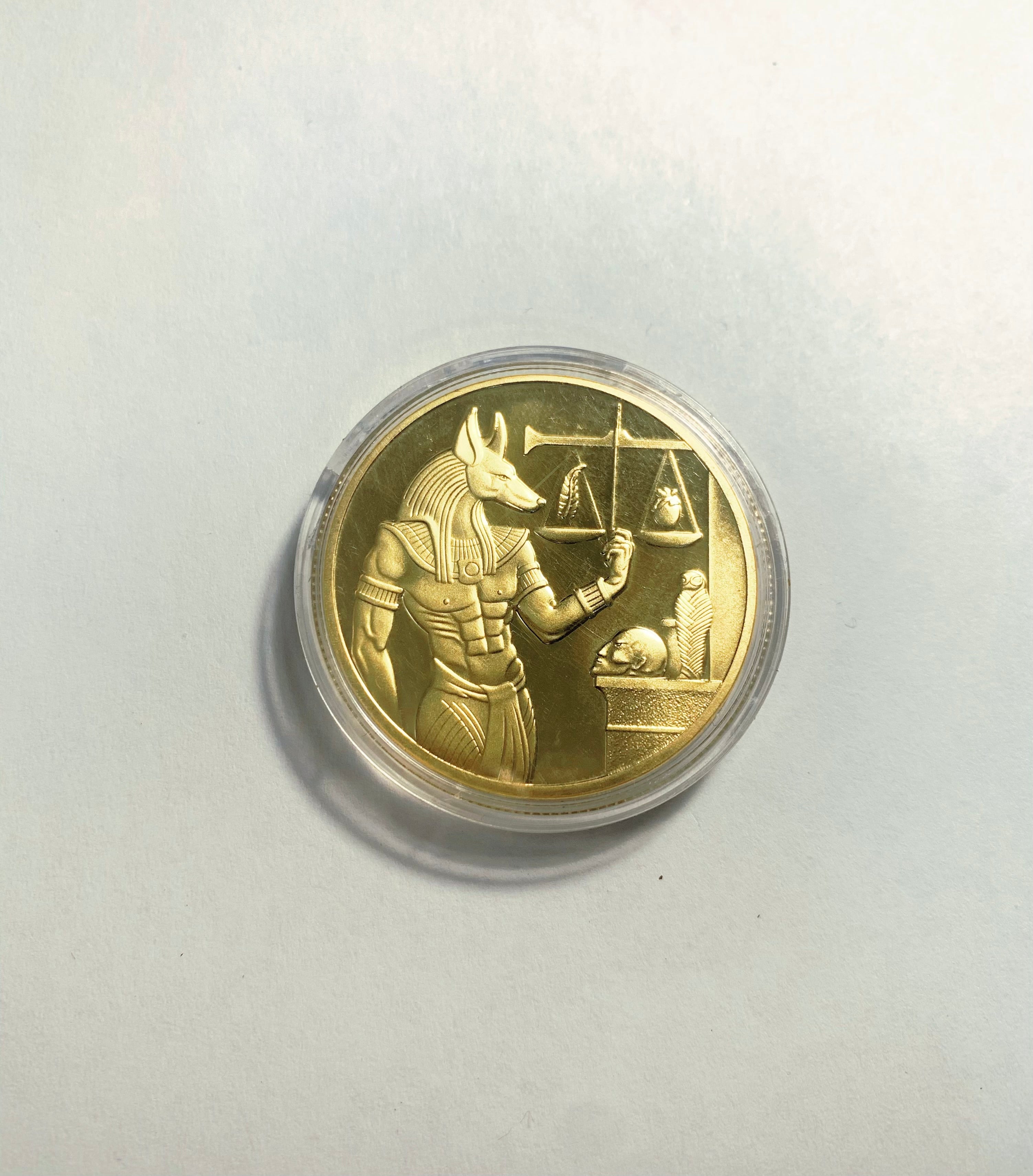 Lucky Coin - Pièce cadeau Santa Craft dans une capsule de protection en plastique plaquée or