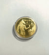 Lucky Coin - Pièce cadeau Santa Craft dans une capsule de protection en plastique plaquée or