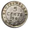 1941 C Newfoundland 5 cent Silver coin