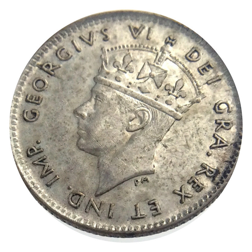 1947 C Newfoundland 5 Cent  Silver Coin VF