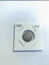 1933 Canadian 10 cent Dime King Edward VII Silver Coin XF