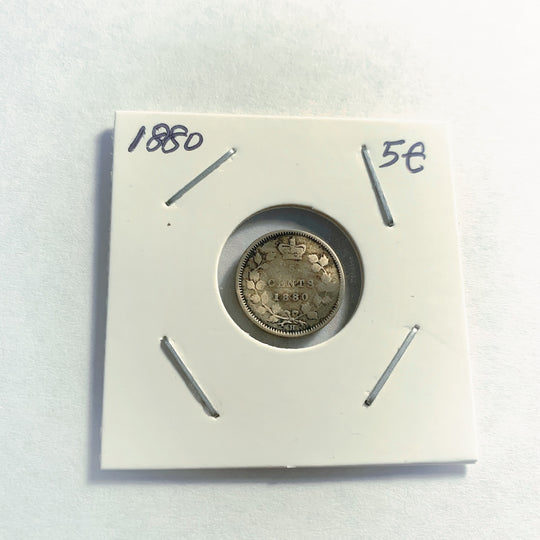 1880 H Canada Queen Victoria Silver  Heaton Mint  Rare