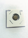 1890-H Canada 5 Cents Queen Victoria Small Silver Old Coin VG