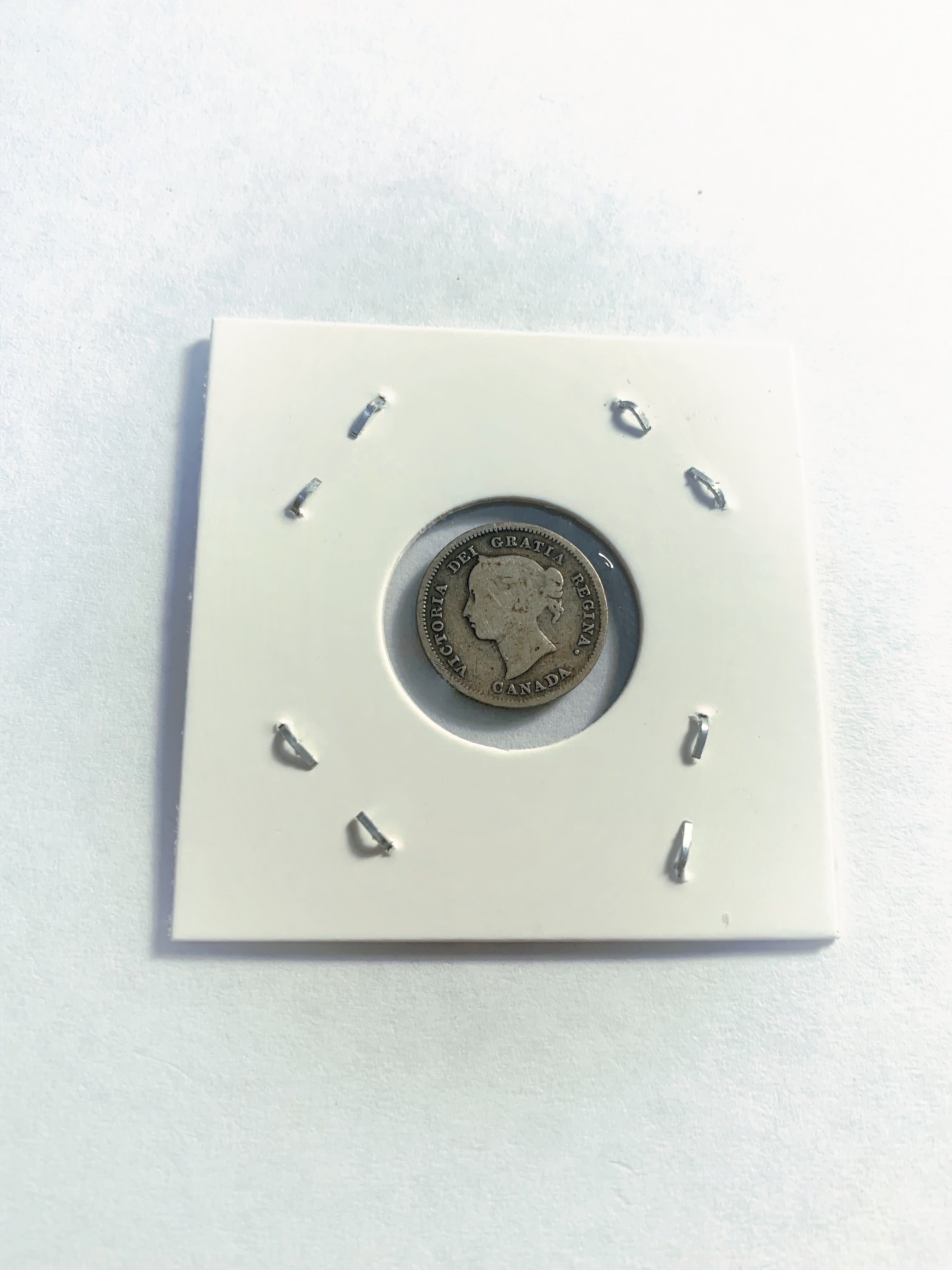 1888 Canada Five 5 Cents Small  Silver Canadian Coin