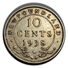 1938 Newfoundland Silver 10 Cents Very Fine