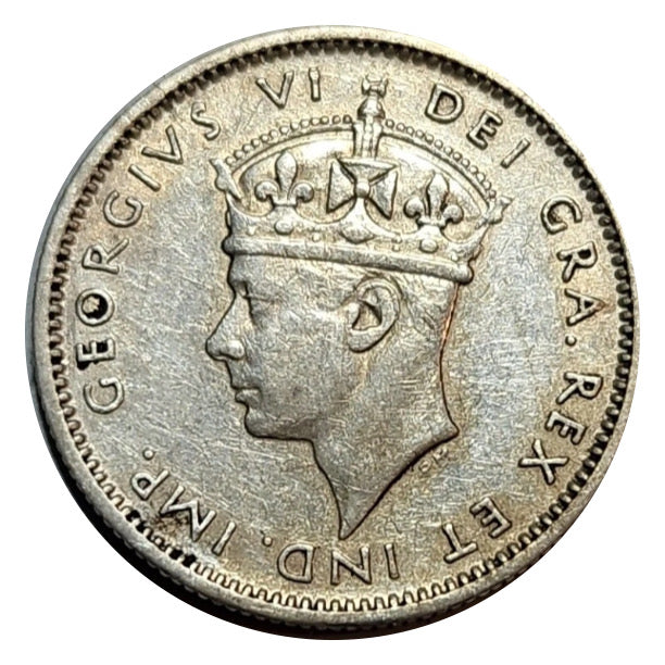 1938 Newfoundland Silver 10 Cents Very Fine