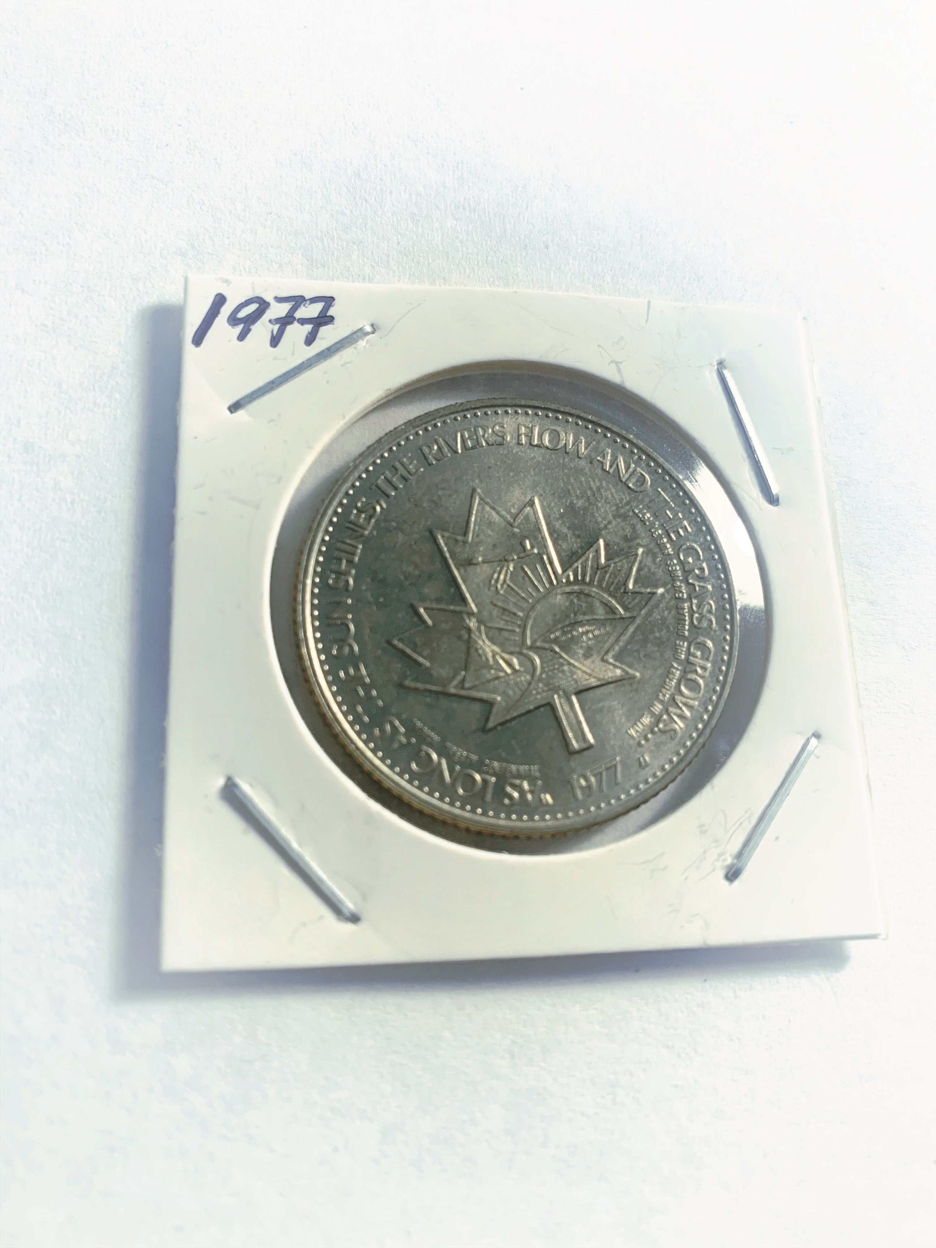1979 Lethbridge Alberta Trade Dollar - Pont de haut niveau - 90 ans de service