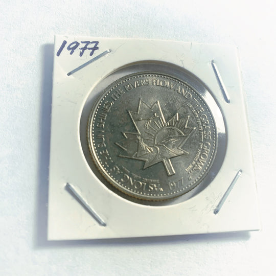 1977 Calgary Stampede Dollar $1 Trade Token Canada  