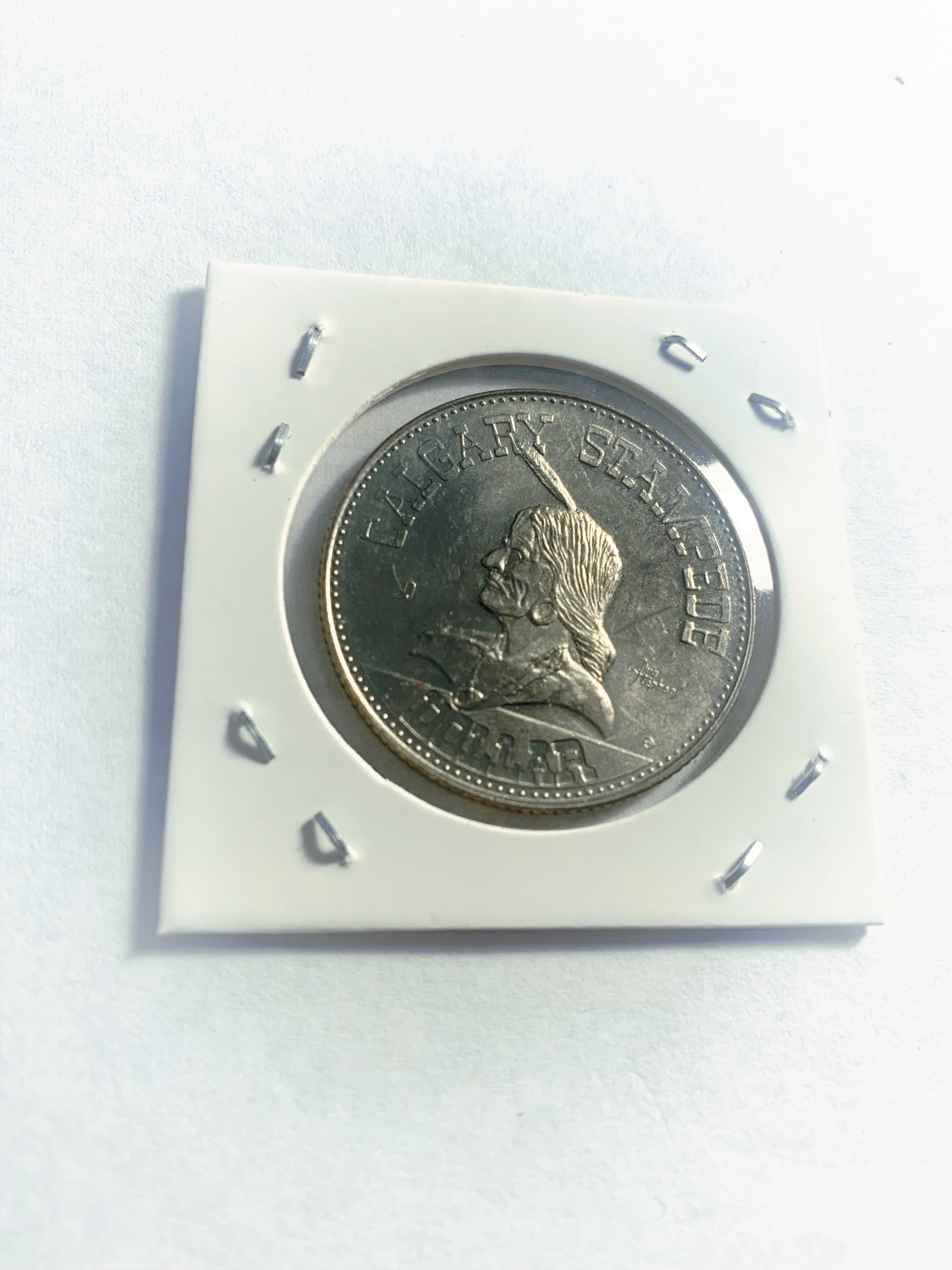 1979 Lethbridge Alberta Trade Dollar - Pont de haut niveau - 90 ans de service