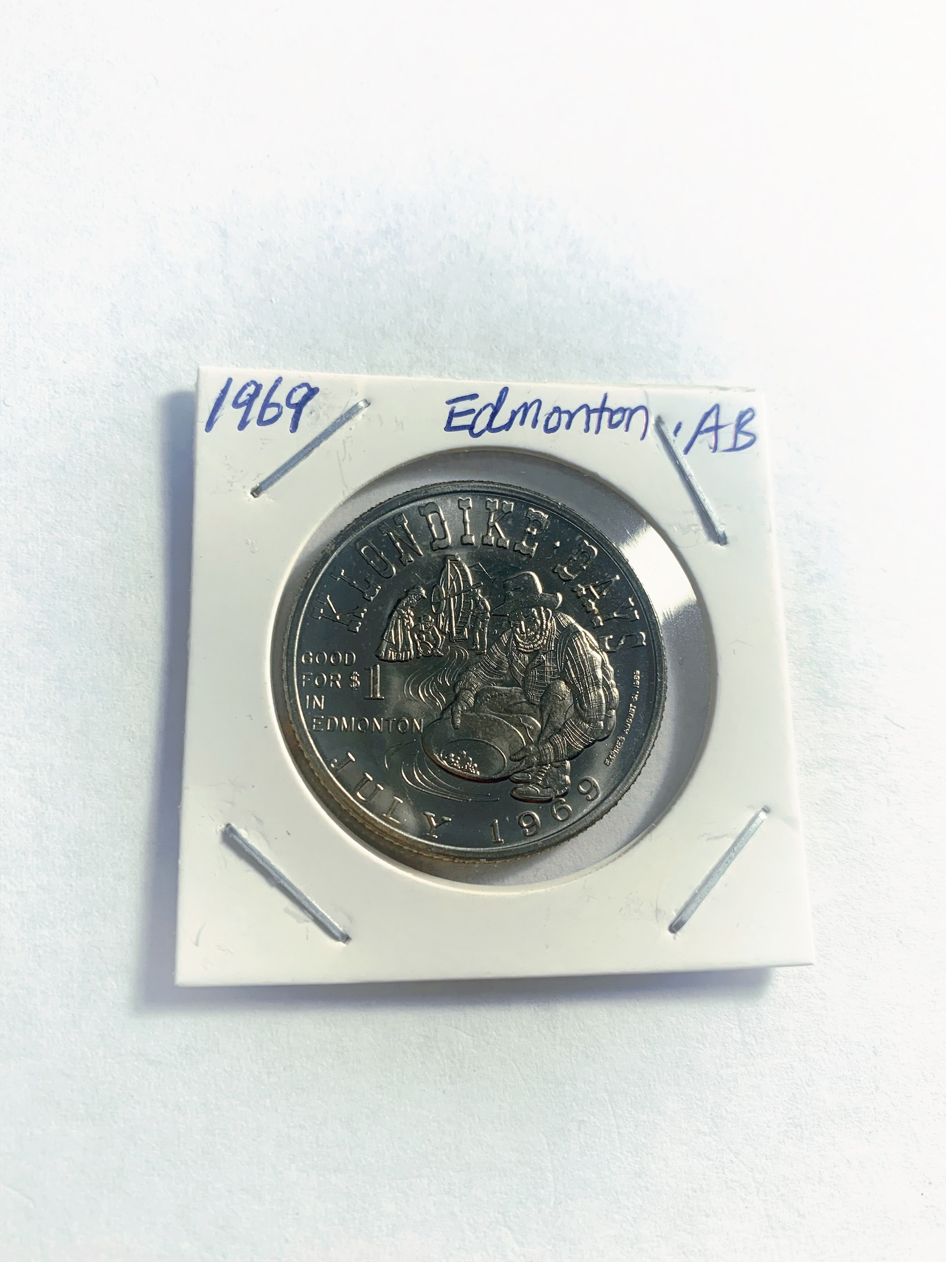 1969 Edmonton Alberta 1 Trade Dollar - Klondike Days