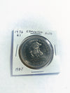 1976 Edmonton Alberta 1 Trade Dollar - Gold Rush Constable - Cane Mint Mark